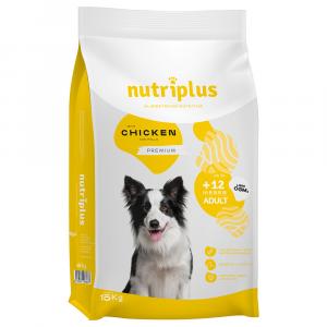 Nutriplus Adult Dog, z kurczakiem - 2 x 15 kg