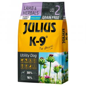 JULIUS K-9 Puppy & Junior, jagnięcina i zioła - 2 x 10 kg