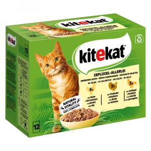 Kitekat w saszetkach, 48 x 85 g - Drobiowa różnorodność w galarecie