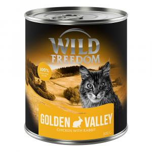 Wild Freedom Adult, 6 x 800 g - bezzbożowa receptura - Golden Valley - Królik i kurczak