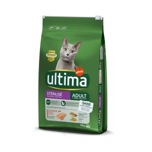 Ultima Cat Sterilized, łosoś i jęczmień - 10 kg