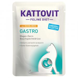 Kattovit Gastro w saszetkach - Kurczak i ryż, 6 x 85 g