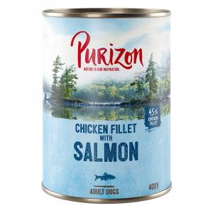 Korzystny pakiet Purizon Original, 12 x 400 g - Łosoś ze szpinakiem i kokosem