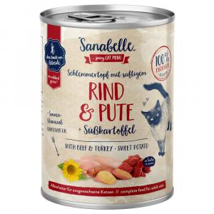 Sanabelle All Meat, 6 x 380 g - Wołowina i indyk