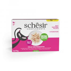 Schesir Complements w galarecie, 6 x 70 g - Kurczak z szynką