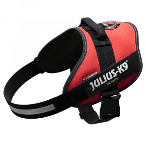 JULIUS-K9 IDC® Power szelki dla psa, czerwone - Rozm. 2XL: obwód klatki piersiowej 82 - 115 cm