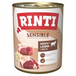 RINTI Sensible, 6 x 800 g - Jagnięcina z ryżem