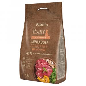 Fitmin dog Purity Adult Mini, wołowina (bez zbóż) - 4 kg