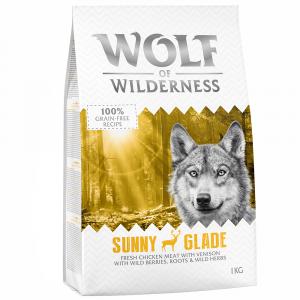 15% taniej! Wolf of Wilderness, sucha karma, 1 kg - Adult „Sunny Glade”, jeleń