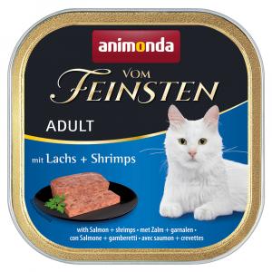 10% taniej! animonda vom Feinsten Adult, mokra karma, 64 x 100 g - Łosoś z krewetkami