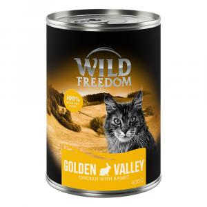 Wild Freedom Adult, 6 x 400 g - bezzbożowa receptura - Golden Valley – Królik i kurczak