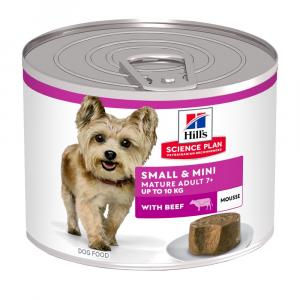 Hill's Science Plan Mature Adult Small & Mini Mousse - Wołowina, 24 x 200 g