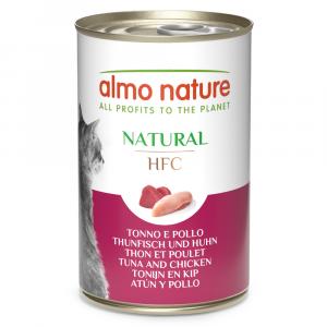 Almo Nature HFC, 6 x 140 g - Tuńczyk i kurczak