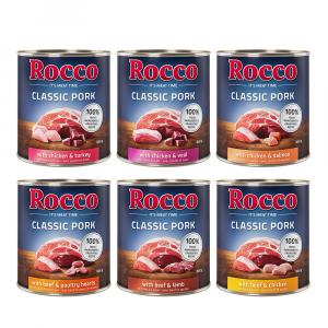 10% taniej! Mieszany pakiet Rocco, 6 x 400 g / 800 g - Classic Pork, Pakiet mieszany, 6 x 800 g