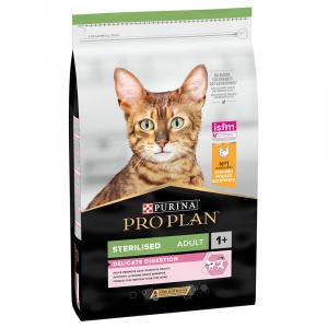 9 + 1 kg / 12 + 2 kg gratis! PURINA PRO PLAN, karma sucha dla kota, 10 kg / 14 kg - Katze Sterilised Adult Delicate Digestion, kurczak, 10 kg