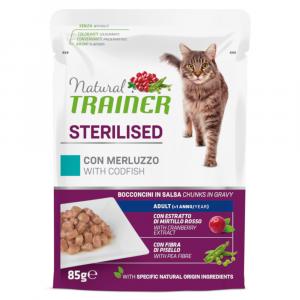 Natural Trainer Adult Sterilised - Dorsz, 12 x 85 g