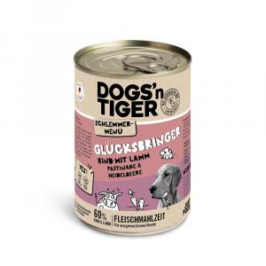 Dogs'n Tiger smakowite menu, 6 x 400 g - Wołowina z jagnięciną, pasternakiem i jagodami