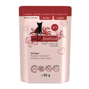 Catz finefood Kitten, 8 x 85 g - No. 03 Drób