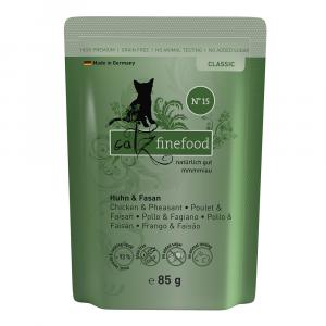 Korzystny pakiet catz finefood saszetki, 16 x 85 g - Kurczak z mięsem z bażanta