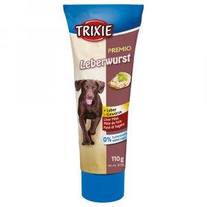 Trixie Snack-Snake, TPR zabawka dla psa - Uzupełnienie: Trixie Premio pasztet z wątróbki w tubce, 110 g