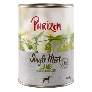 Purizon Single Meat, 6 x 400 g - Jagnięcina z kwiatami chmielu