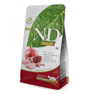 Farmina N&D Grain Free Neutered, kurczak i owoc granatu - 2 x 5 kg