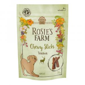 Rosie's Farm Chewy Sticks, dziczyzna - 70 g