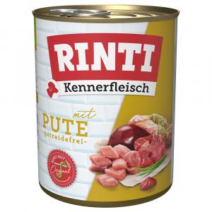 Megapakiet RINTI Kennerfleisch, 24 x 800 g - Indyk