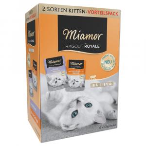 Mieszany megapakiet Miamor Ragout Royale, 24 x 100 g - Kitten, Drób i wołowina (w galarecie)