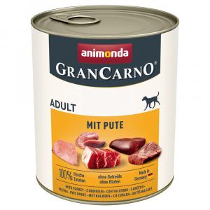 Animonda GranCarno Original Adult, 6 x 800 g - Indyk