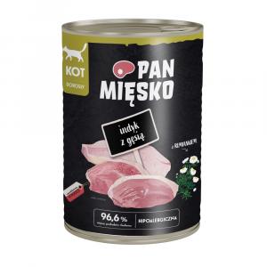 Pan Mięsko Cat, 12 x 400 g - Indyk z gęsią