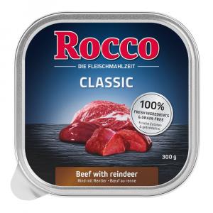 16 + 2 gratis! Rocco tacki, 18 x 300 g - Classic, wołowina i renifer