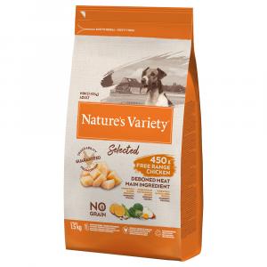 Nature's Variety Selected Mini Adult, kurczak z wolnego wybiegu - 3 x 1,5 kg