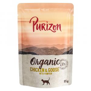 Purizon Organic, 6 x 85 g - Biokurczak z biogęsią oraz biodynią