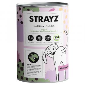 STRAYZ BIO, 6 x 400 g - Veggie z biołubinem, bioamarantusem i biowarzywami