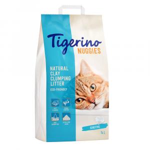 15% taniej! Tigerino, żwirek dla kota, różne rodzaje - Nuggies - Sensitive - bezwonny, 2 x 14 l