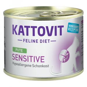 Kattovit Sensitive - Indyk, 24 x 185 g