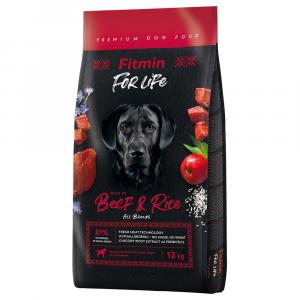 Fitmin Dog For Life, wołowina i ryż - 12 kg