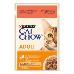 22 + 4 gratis! PURINA Cat Chow, mokra karma, 26 x 85 g - Wołowina