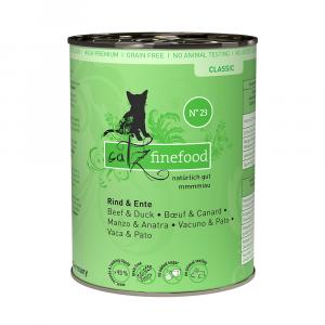 Korzystny pakiet catz finefood, 12 x 400 g - Wołowina z kaczką