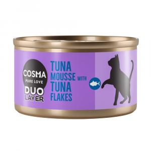 Cosma DUO Layer, 6 x 70 g - Mus z tuńczyka z kawałkami tuńczyka