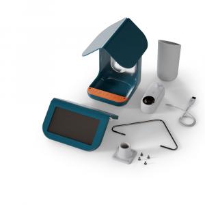 Bird Buddy Smart inteligentny karmnik dla ptaków, z dachem solarnym - Dł. x szer. x wys.: 16 x 17,5 x 23 cm