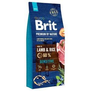 Brit Premium By Nature Sensitive, jagnięcina - 15 kg