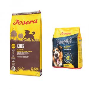 Josera: karma sucha dla psa, 12,5 kg + Knuspies, przysmak dla psa, 900 g gratis! - Kids