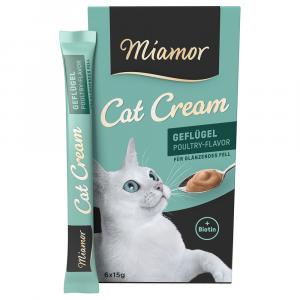 Miamor Cat Cream pasta z drobiem - 6 x 15 g