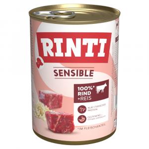 RINTI Sensible, 6 x 400 g - Wołowina z ryżem