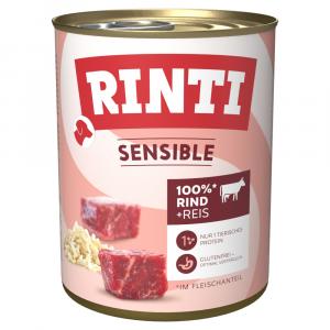 RINTI Sensible, 6 x 800 g - Wołowina z ryżem