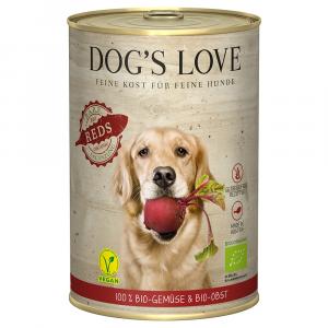 Dog´s Love Bio Vegan, 6 x 400 g - Reds