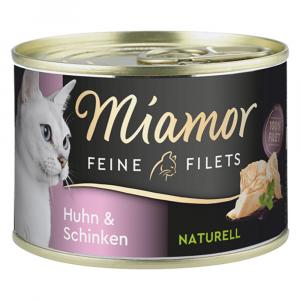 Miamor Feine Filets Naturelle, 6 x 156 g - Kurczak z szynką