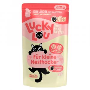 Lucky Lou Kitten, 16 x 125 g - Drób